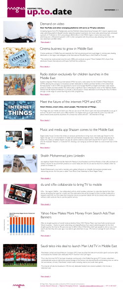 Magna-November-Update - Middle East Communications Network