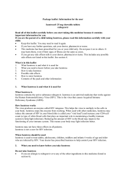 Isentress 25 mg Chewable Tablet