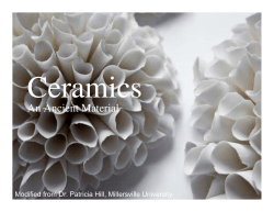 Lecture 9 Ceramics