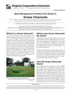 Grass Channels - VCE Publications