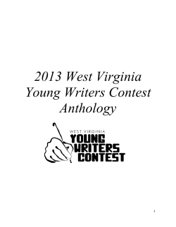 2013 Anthology - Marshall University