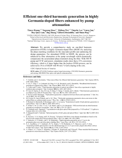 Efficient one-third harmonic generation in highly Germania