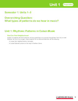 Units 1&ndash;3 Overarching Question