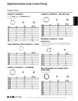 Rigid/Intermediate Grade Conduit Fittings