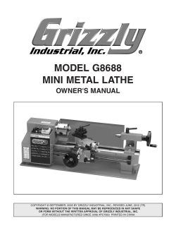 model g8688 mini metal lathe