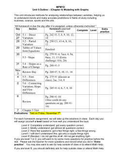 Oct 27 5.1 &ndash; Direct Variation Pg. 242 #1