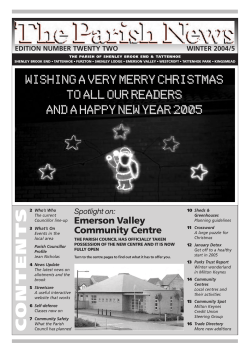 No22 Winter 2004 - Shenley Brook End and Tattenhoe Parish Council