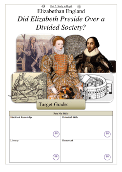 Did Elizabeth Preside Over a Divided Society?