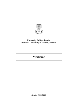 Medicine - University College Dublin