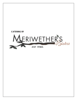 Catering Menu