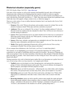 Rhetorical situation