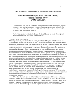 Sneja Gunew`s lecture here