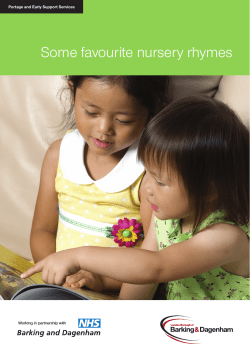 Some favourite nursery rhymes - London Borough of Barking and