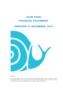 2014 - Slow Food International