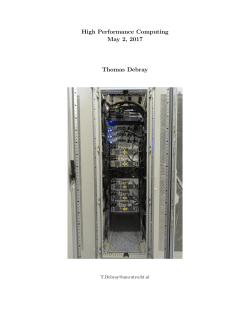 High Performance Computing May 2, 2017 Thomas Debray