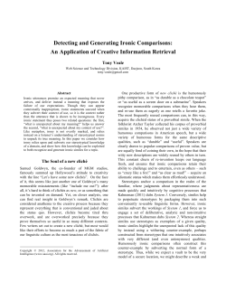 irony generation - Semantic Scholar