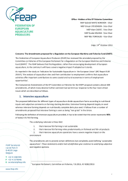 1. Intensive aquaculture