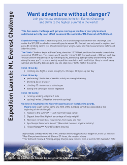 Mt Everest - Program Description.indd