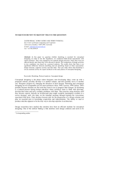 TO SKETCH OR NOT TO SKETCH? THAT IS