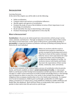 socialization - College Home