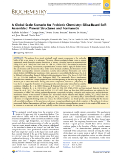 A Global Scale Scenario for Prebiotic Chemistry