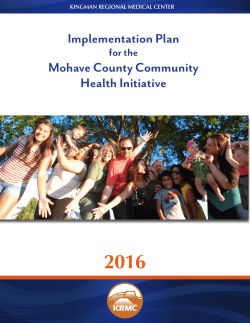 KRMC Implementation Plan - Kingman Regional Medical Center