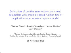 Estimation of positive sum-to-one constrained parameters with