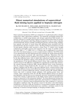 Direct numerical simulations of supercritical fluid mixing