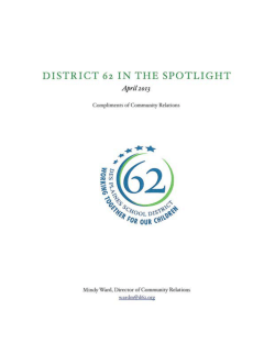 DISTRICT 62 IN THE SPOTLIGHT - Des Plaines School District 62