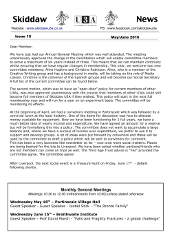 May/June 2016 - U3A Site Builder Home Page