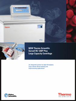 NEW Thermo Scientific Sorvall RC 12BP Plus