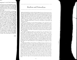 Realism and Naturalism