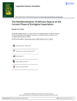 The Neoliberalization of (African)