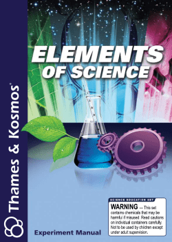 Elements of Science Kit Manual Sample (PDF