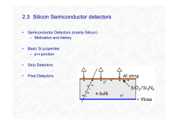 2.3 Silicon Semiconductor detectors
