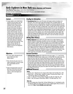 Early Explorers in New York: Native Americans and