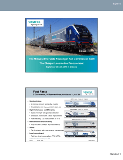 Fast Facts - Midwest Interstate Passenger Rail Commission