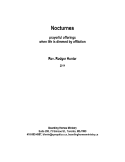 Nocturnes - Boarding Homes Ministry