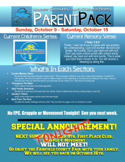 This Week`s Parent Pack.