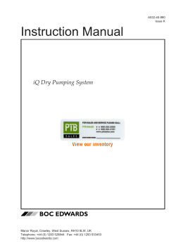 iQ Dry Pumping System