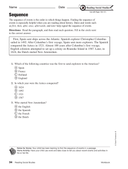 Social Studies Workbook Unit 2