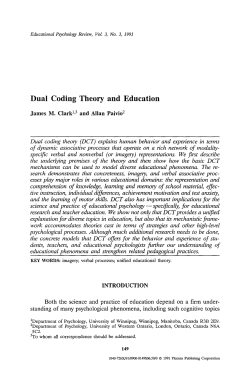 Dual coding theory and education