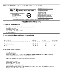 phosphoric acid 33% - Avantor Performance Materials