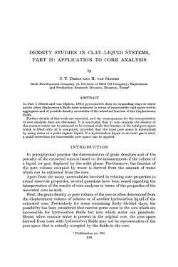 DENSITY STUDIES IN CLAY-LIQUID SYSTEMS, PART II