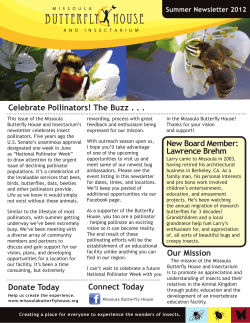 Summer 2012 - Missoula Insectarium