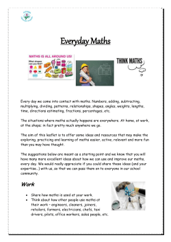 Everyday Maths - Alford Primary School