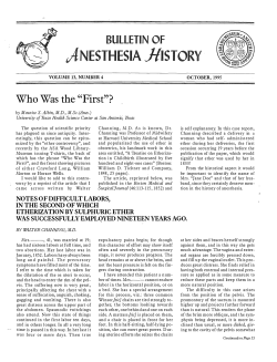 October 1995, Vol 13 - Anesthesia History Association
