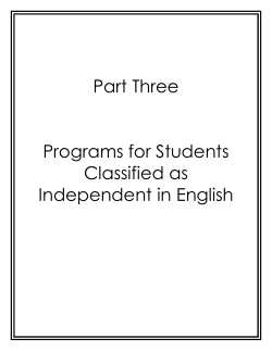 Bulletin I-C - Part II - Bilingual Education and World Languages
