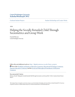 Helping the Socially Retarded Child Through Sociometrics and