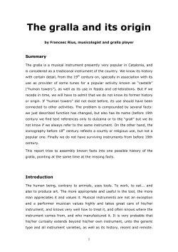The gralla and its origin - espurnes de m&uacute;sica, p&agrave;gina personal de